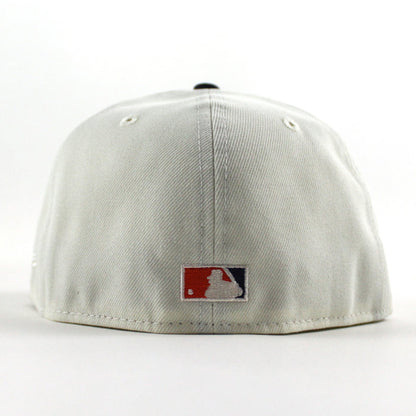 Clark The Cub Chicago Cubs 1990 All Star Game New Era 59Fifty Fitted Hat (Chrome White Navy Gray Under Brim)