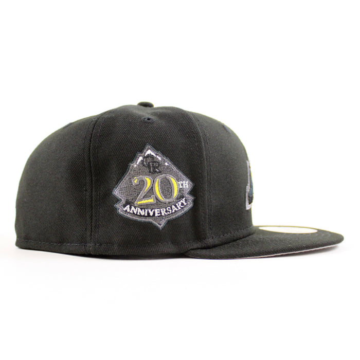 Colorado Rockies 20th Anniversary New Era 59Fifty Fitted Hat (Black Gray Under Brim)