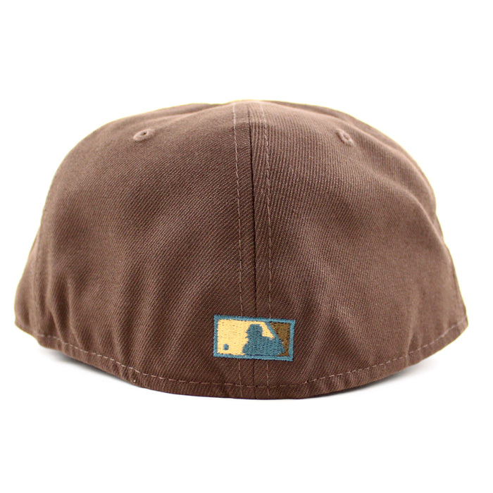 Colorado Rockies 20th Anniversary New Era 59Fifty Fitted Hat (BURNT WOOD SOFT YELLOW TOASTED Under Brim)