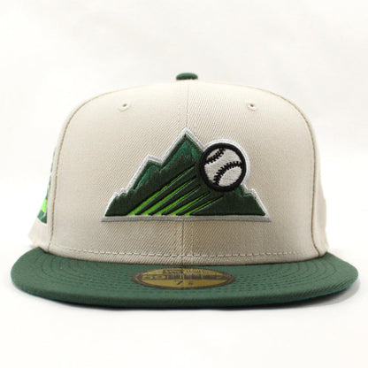 Colorado Rockies 25th Anniversary New Era 59Fifty Fitted Hat (GITD Stone Pine Green Teal Under Brim)