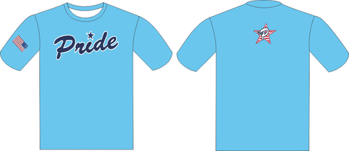 Columbia Blue / Navy logo Coaches Shirt