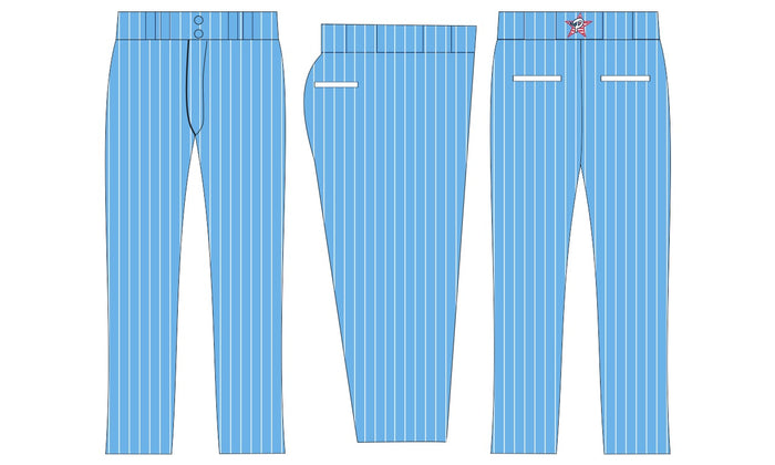 Columbia Blue / White Pinstripe Pants