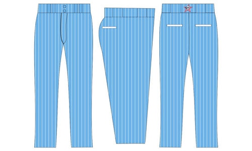 Columbia Blue / White Pinstripe Pants