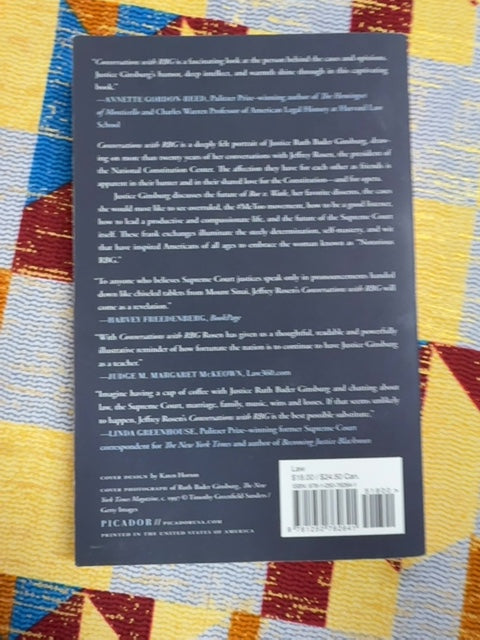 Conversations with RBG back cover