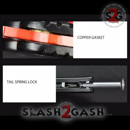 CSGO Slaughter Butterfly Knife SHARP 440C Counter Strike Tactical Balisong
