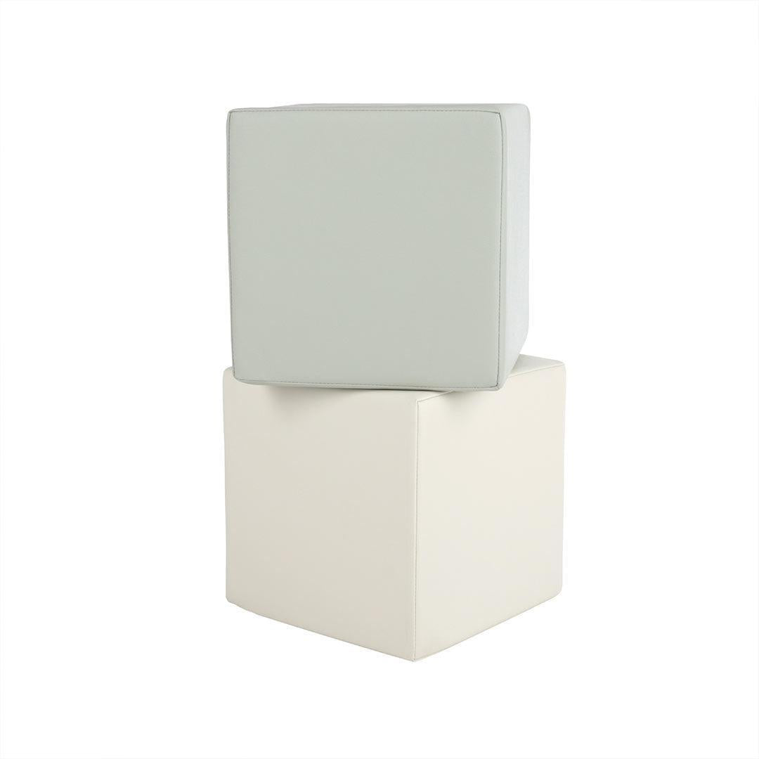 CuddleCo Soft Play Cubes 2pc - Sea Salt/Pebble