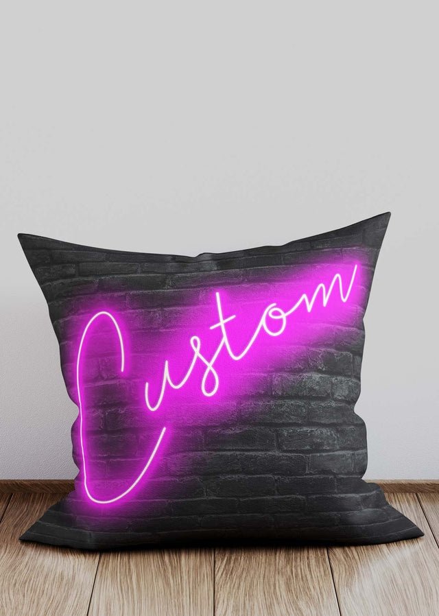 Custom Retro 80s Neon Cushion