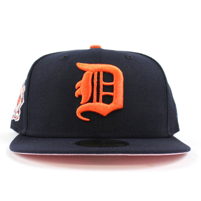 Detroit Tigers 1909 World Series New Era 59Fifty Fitted Hat (Navy Pink Under Brim)