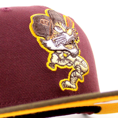 Detroit Tigers 1968 World Series New Era 59Fifty Fitted Hat (MAROON WALNUT REG GOLD Under Brim)