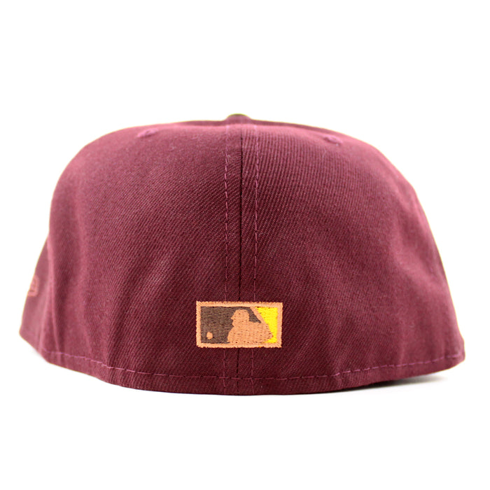 Detroit Tigers 1968 World Series New Era 59Fifty Fitted Hat (MAROON WALNUT REG GOLD Under Brim)