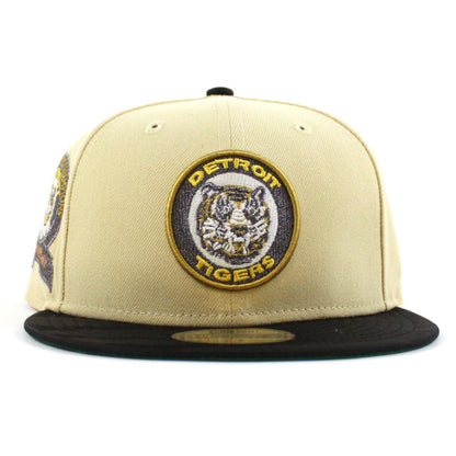 Detroit Tigers 1968 World Series New Era 59Fifty Fitted Hat (Vegas Gold Black Camo Green Under Brim)