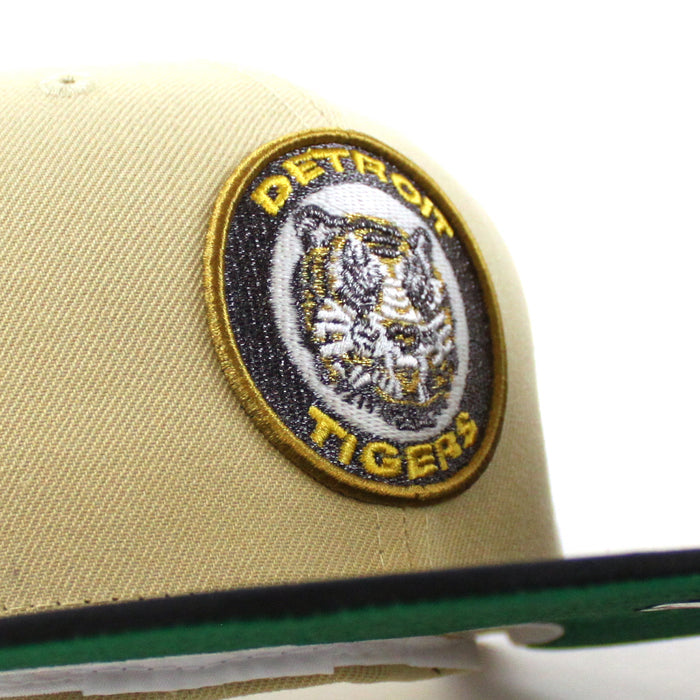 Detroit Tigers 1968 World Series New Era 59Fifty Fitted Hat (Vegas Gold Black Camo Green Under Brim)