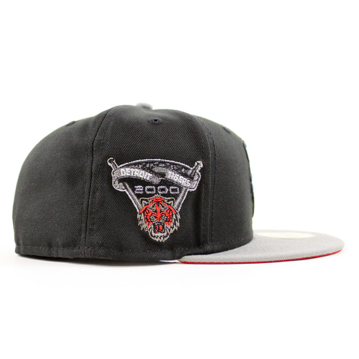 Detroit Tigers 2000 TIGER STADIUM New Era 59Fifty Fitted Hat (Black Misty Scarlet Under Brim)
