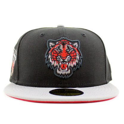 Detroit Tigers 2000 TIGER STADIUM New Era 59Fifty Fitted Hat (Black Misty Scarlet Under Brim)