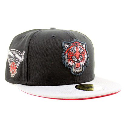 Detroit Tigers 2000 TIGER STADIUM New Era 59Fifty Fitted Hat (Black Misty Scarlet Under Brim)
