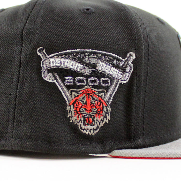 Detroit Tigers 2000 TIGER STADIUM New Era 59Fifty Fitted Hat (Black Misty Scarlet Under Brim)