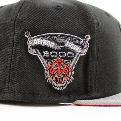 Detroit Tigers 2000 TIGER STADIUM New Era 59Fifty Fitted Hat (Black Misty Scarlet Under Brim)