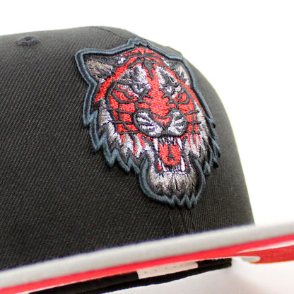 Detroit Tigers 2000 TIGER STADIUM New Era 59Fifty Fitted Hat (Black Misty Scarlet Under Brim)
