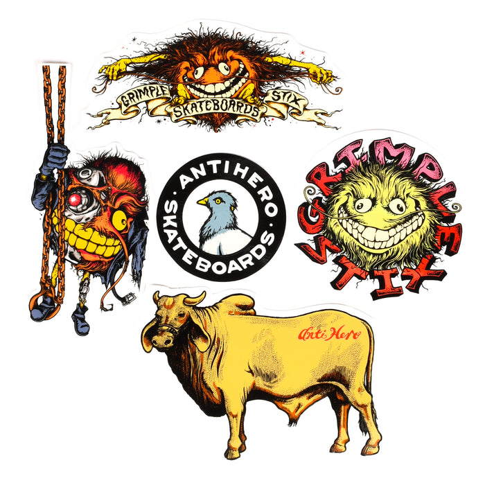DLX - Anti Hero Sticker Pack (5 Stickers)