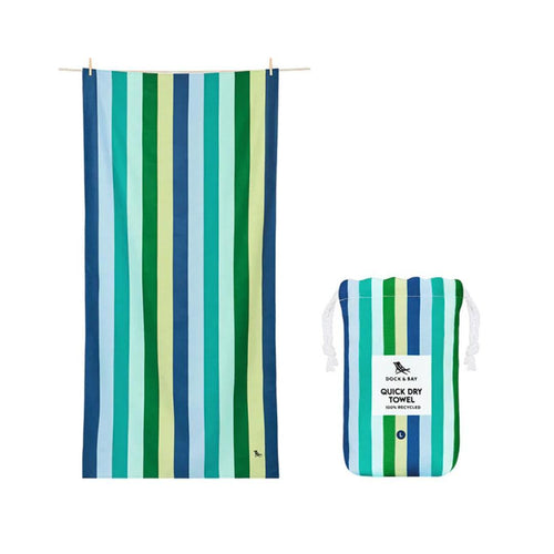 Dock & Bay Adults Beach Towel - Cool Lagoon