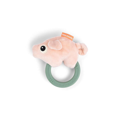 Done By Deer Sensory Rattle with Teether - Pigee Colour Mix