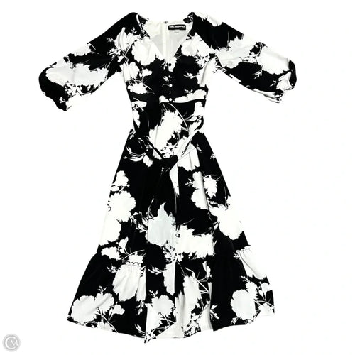 Dress Designer By Karl Lagerfeld In Black & White, Size: M