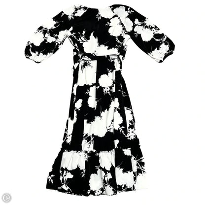 Dress Designer By Karl Lagerfeld In Black & White, Size: M