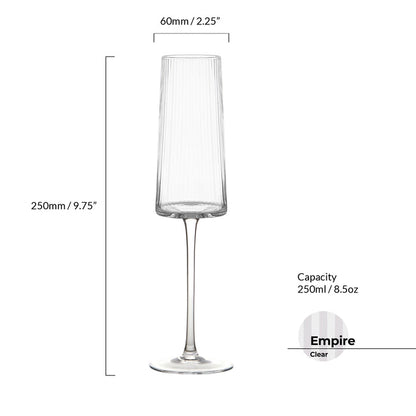 Empire Clear Champagne Flute