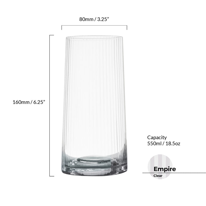 Empire Clear Highball Glass
