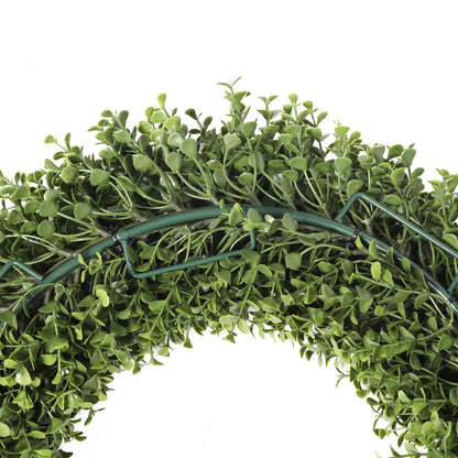 Faux Boxwood 19” Round Wreath