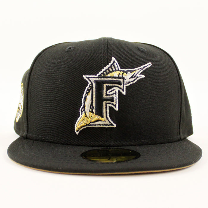 Florida Marlins 2003 World Series New Era 59Fifty Fitted Hat (GITD Black Khaki Under brim)