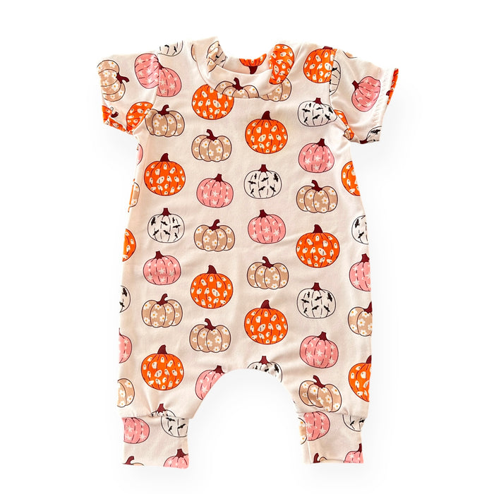 Funky Pumpkins Harem Romper