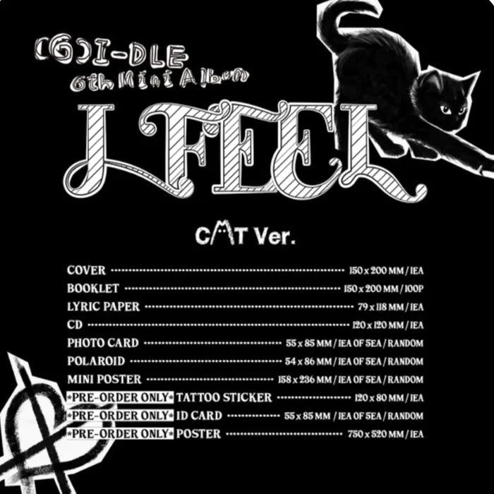 (G)I-DLE - I FEEL 6th Mini Album (You Can Choose Ver)