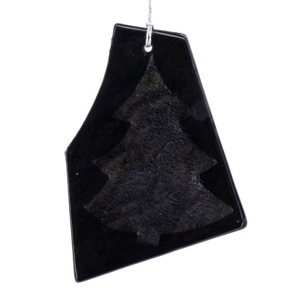 Glass Tree Ornament | Black | Springfield Artworks