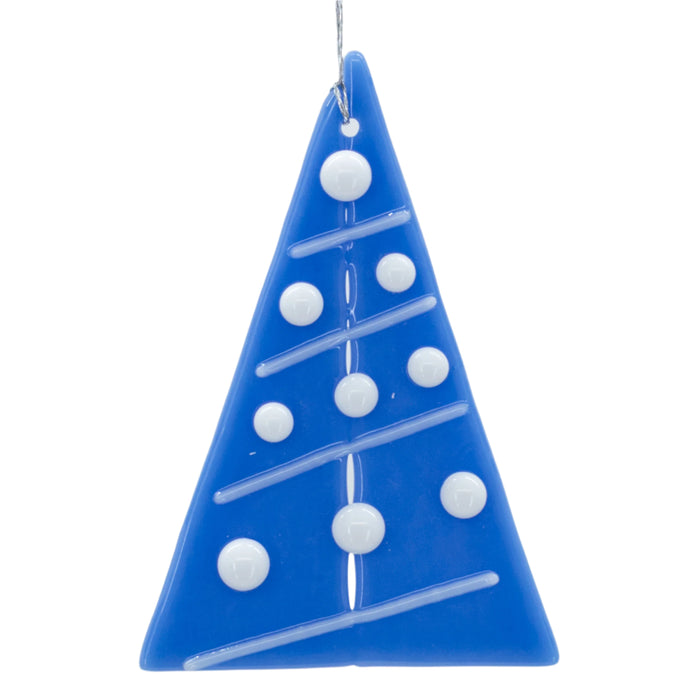 Glass Tree Ornament | Blue | Springfield Artworks