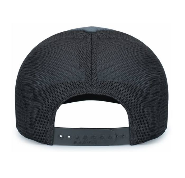 Graphite & Black Snapback Hat