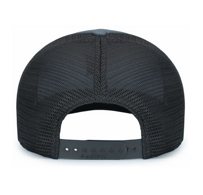 Graphite & Black Snapback Hat