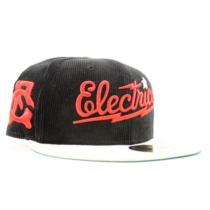 GREAT FALLS ELECTRICS New Era 59Fifty Fitted Hat (Black Chrome White Green Under Brim)