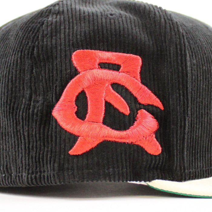 GREAT FALLS ELECTRICS New Era 59Fifty Fitted Hat (Black Chrome White Green Under Brim)