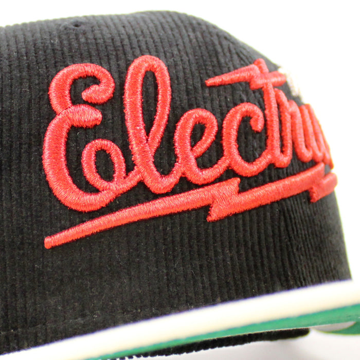 GREAT FALLS ELECTRICS New Era 59Fifty Fitted Hat (Black Chrome White Green Under Brim)