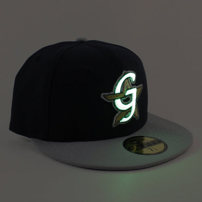 GREENVILLE ASTROS New Era 59Fifty Fitted Hat (Navy Gray Green Under Brim)
