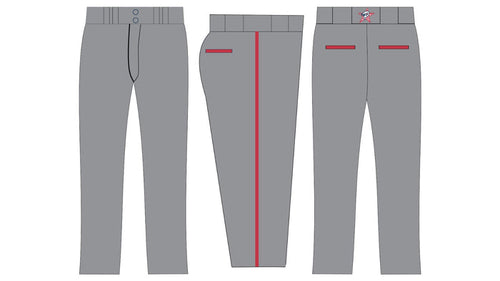 Grey Pants - Red Piping