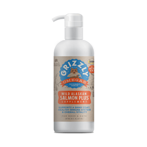 Grizzly Salmon Oil Plus Dog & Cat Liquid Supplement