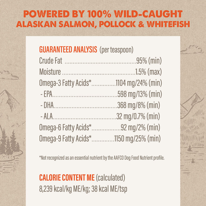 Grizzly Salmon Oil Plus Dog & Cat Liquid Supplement