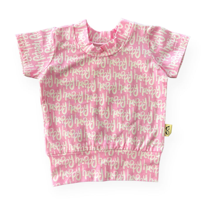 Happy Pink Biker Shorts Lounge Set