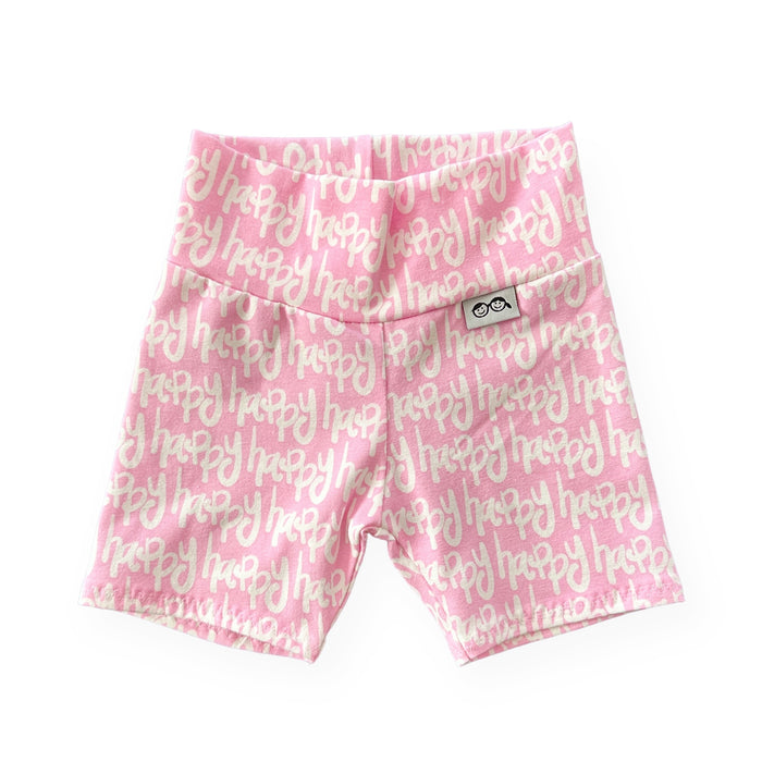 Happy Pink Biker Shorts