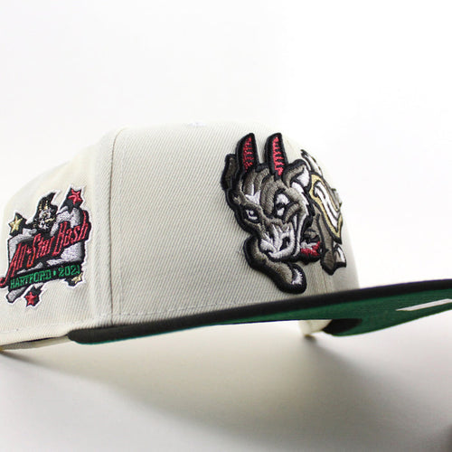 HARTFORD YARD GOATS All Star Bash New Era 59Fifty Fitted Hat (Chrome White Black Green Under Brim)