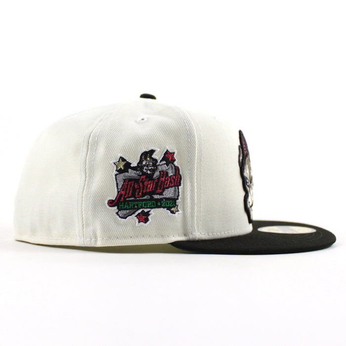 HARTFORD YARD GOATS All Star Bash New Era 59Fifty Fitted Hat (Chrome White Black Green Under Brim)