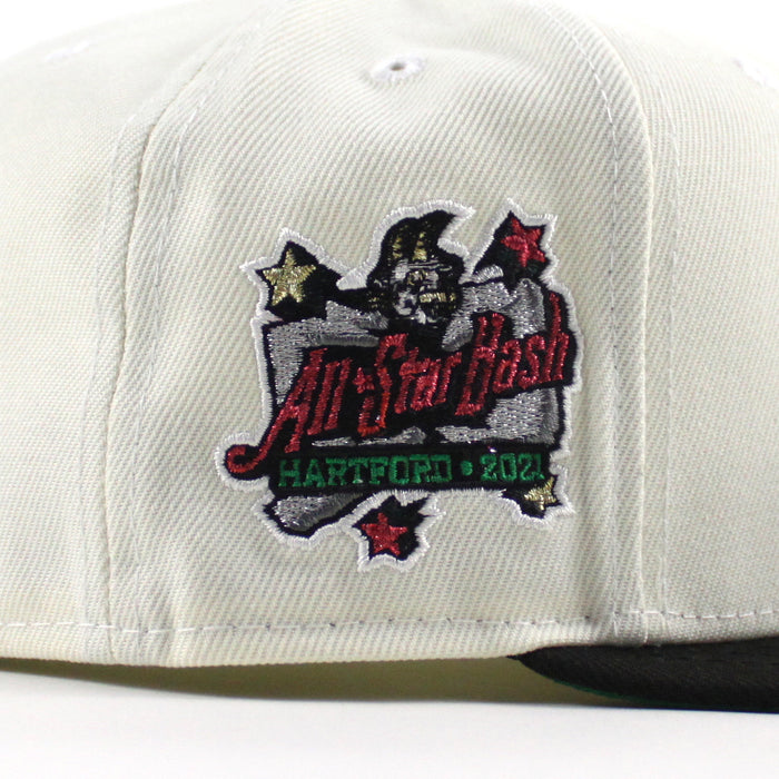 HARTFORD YARD GOATS All Star Bash New Era 59Fifty Fitted Hat (Chrome White Black Green Under Brim)