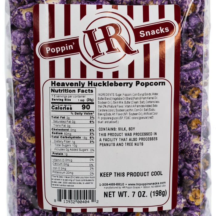 Heavenly Huckleberry Popcorn | Pack of 3 | 7 oz | HR Poppin' Snacks
